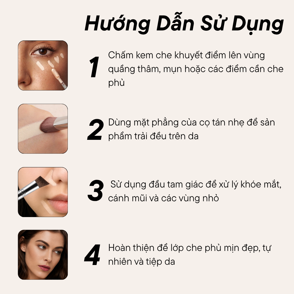 Cọ Che Khuyết Điểm BH Cosmetics Concealer Brush BH393